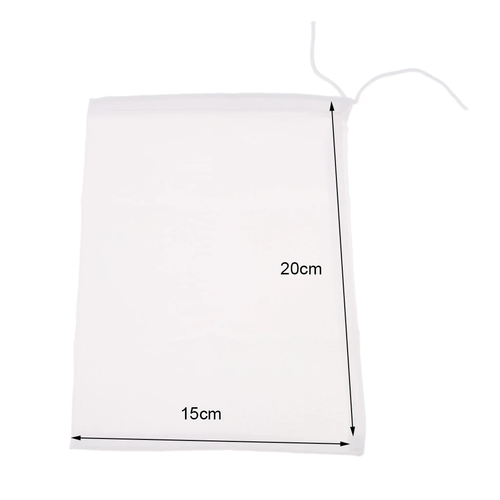 Fine Mesh Strainer Bag Nylon Food Filter Tea Infuser Washable Reusable for Cooking Cheese Making