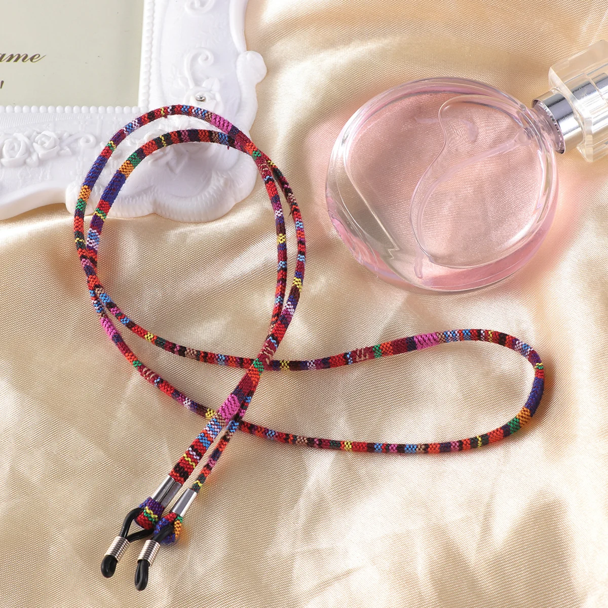 

Colorful Purple Non Slip Glasses String Durable Cotton String for Women Fashion Eyeglasses Holder Eyeglasses Strap