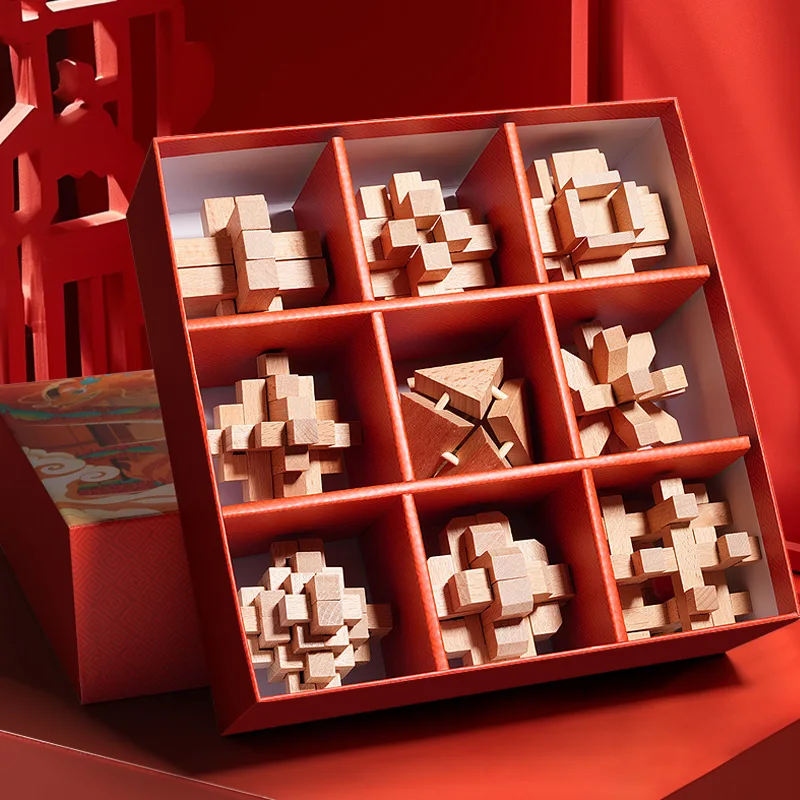 

Трансграничный деревянный замок Любан Конгмин | Врезной и шиповый полный набор большого размера | Ностальгический образовательный детский подарочный набор игрушек