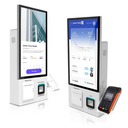 Touch all-in-one machine interactive 21.5-inch kiosk check-in inquiry terminal screen  in restaurant wall-mounted