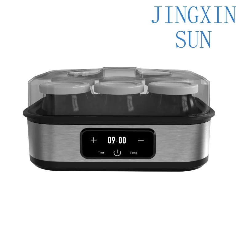 Portable Greek 6 Glass Jar Yogurt Maker Stainless Steel Yogurt Maker Household Yogurt Maker