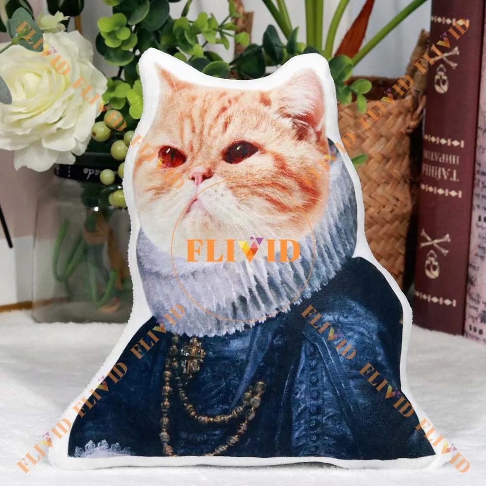 

Custom 3D Dog Cat Pillow,Personalized Pet Pillow,Funny Vintage Animals Portrait Pillow,Pet Loss Memorial Gift,Pet Lover Gift