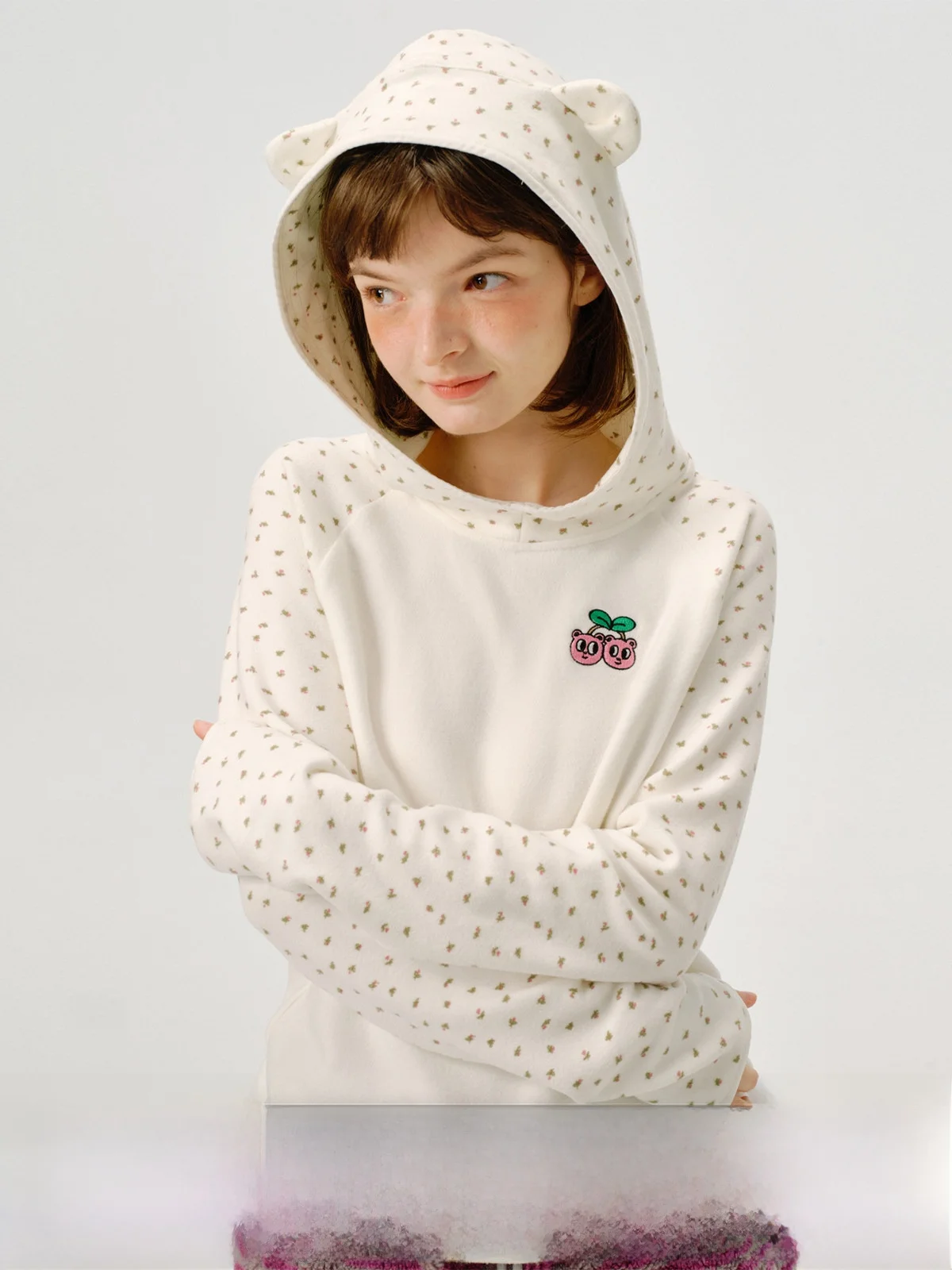 

Женская трикотажная кофта Odder Bear с капюшоном, в полоску, с длинным рукавом, зимняя, для похудения, базовый слой, внутренняя одежда, топ