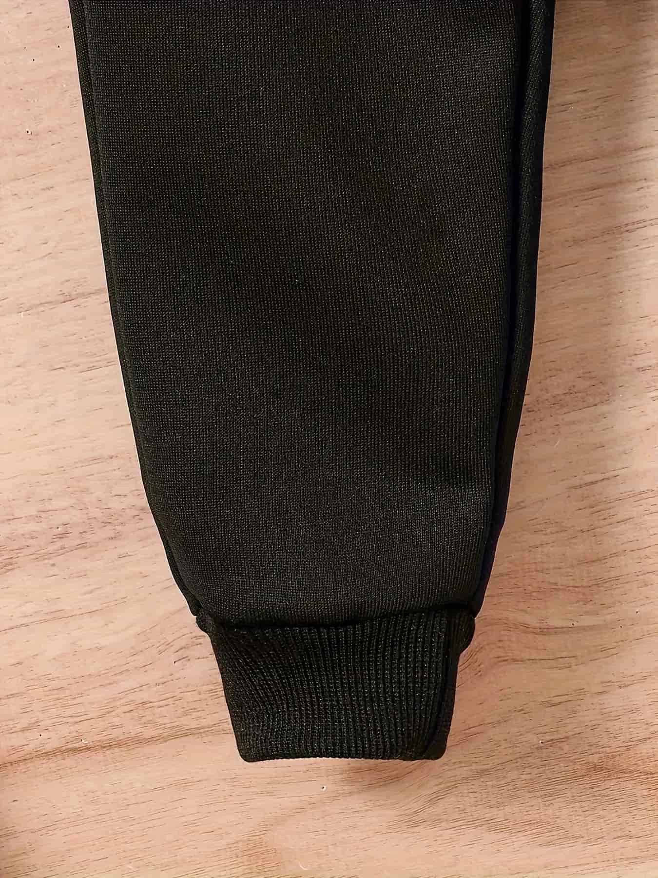 Herbst-Winter Neuestes Kinder-Set aus einfarbigem, lässigem, warmem Kapuzenpullover und Jogginghose - Streetwear-Kleidung für Jungen und Mädchen – Detail 13