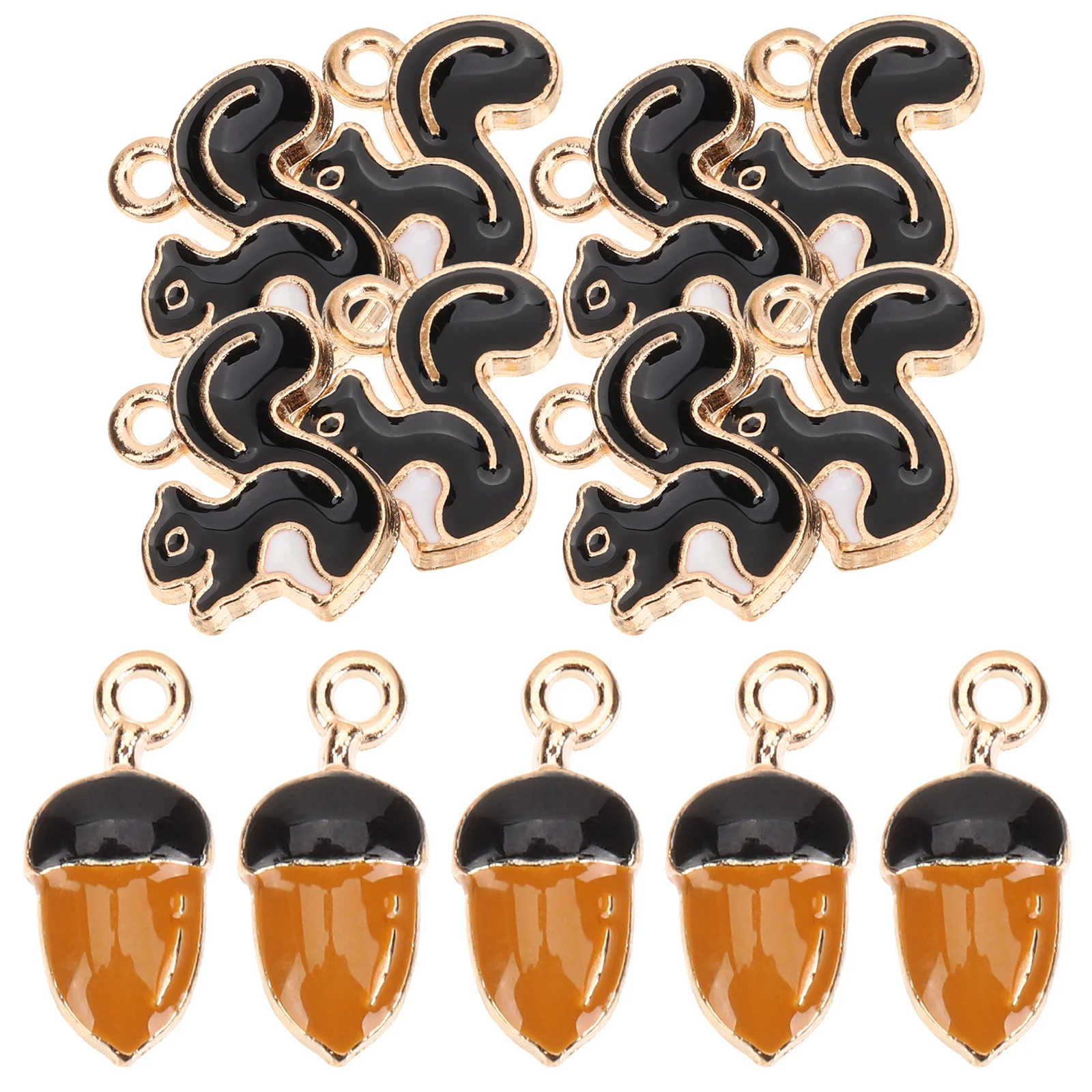 20Pcs Alloy Squirrel Pine Cone Charms Ideal for DIY Jewelry Making Bracelet Earrings Necklace Craft Charms for Bracelets