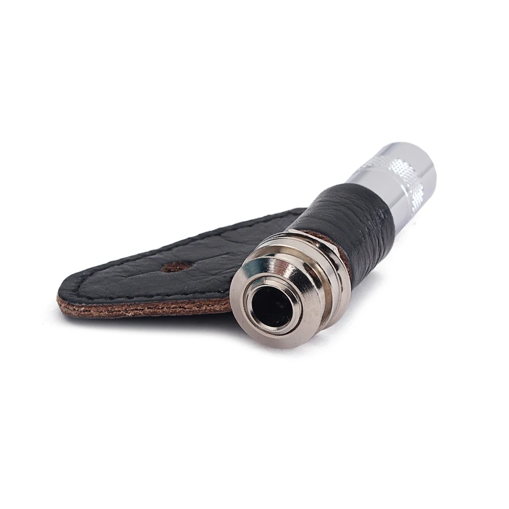 

1 set Guitar Endpin Jack Copper Material Black Tighter Mouth For Acoustic Electric Bass Strap Pin Socket Durable Rustproof