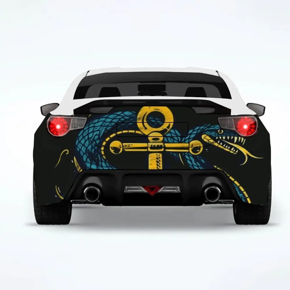 

Anchor and Snake Car Sticker-Vinyl Decal for Car Rear, Waterproof Self-Adhesive Vinyl Stickers for Vehicle Tail & Bumper, Deco
