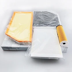 4PCS A6540940004 +6541801100+A2058350147+1668300018 for  W213 Inside Outside Air Conditioner Filter Oil Filter