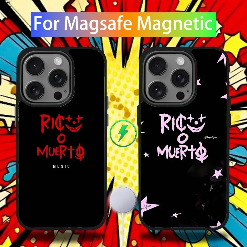 R-Rico O Muerto Music Phone Case For iPhone 17,16,15,14,13,12,11,Pro,Max,Plus,Mini,SE4,E Magnetic Magsafe Wireless Charging