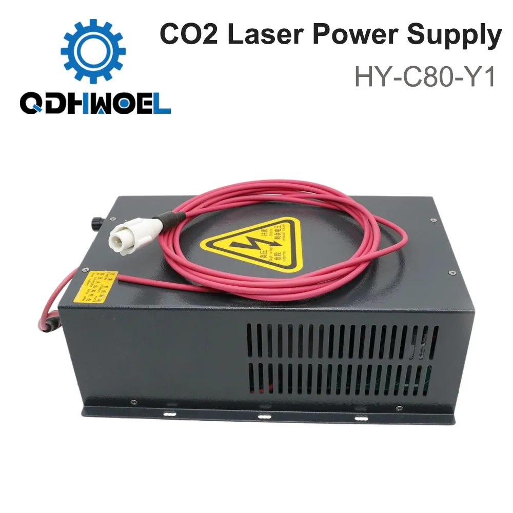 HY-C80-Y1 High Voltage CO2 Laser Power Supply Compatible with 60W-80W Glass Laser Tube