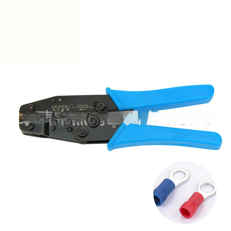 

Multifunctional Terminal Wire Stripper Wire Crimper 8-Inch Full Series Cold Compression Pincers Ratchet Type Press Plier HM