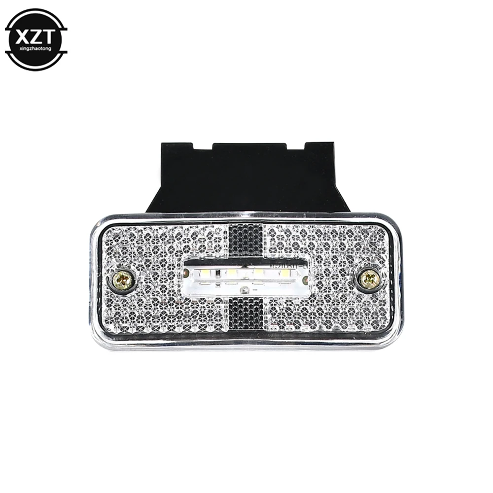 

1pcs 24V LED Side Marker Light Car External Lights Squarde Warning Tail Light Signal Lamp Auto Trailer Truck Lorry