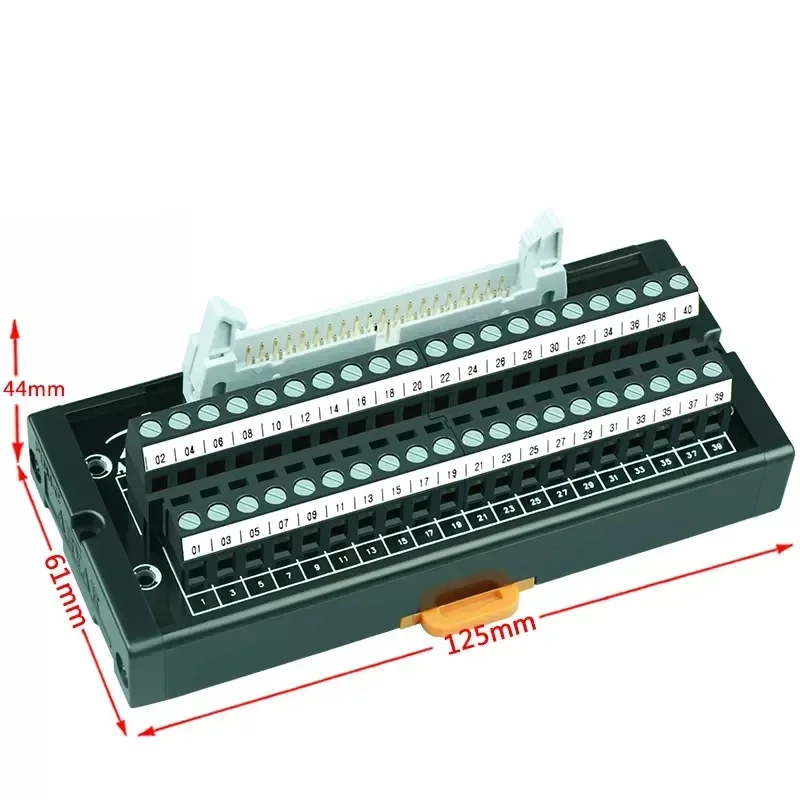 HL-IDC40 Mini Terminal Block for Mitsubishi Q L Series PLC Cable AC10TB 40 Pin FCN40P Terminal Adapter Board 1M 2M 3M 4M 5M