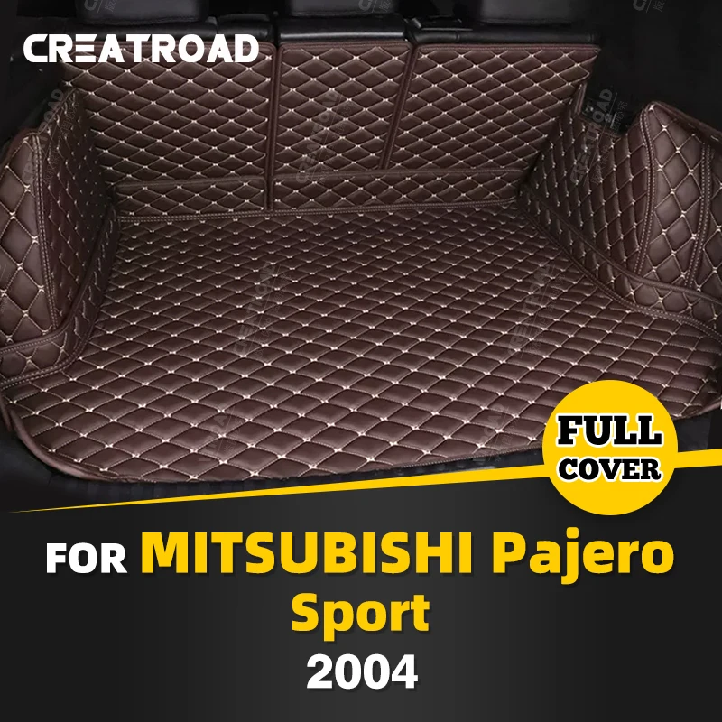 

Автоматический коврик для багажника с полным покрытием для Mitsubishi Pajero Sport 2004, чехол для багажника автомобиля, подкладка для багажника, аксессуары для защиты салона