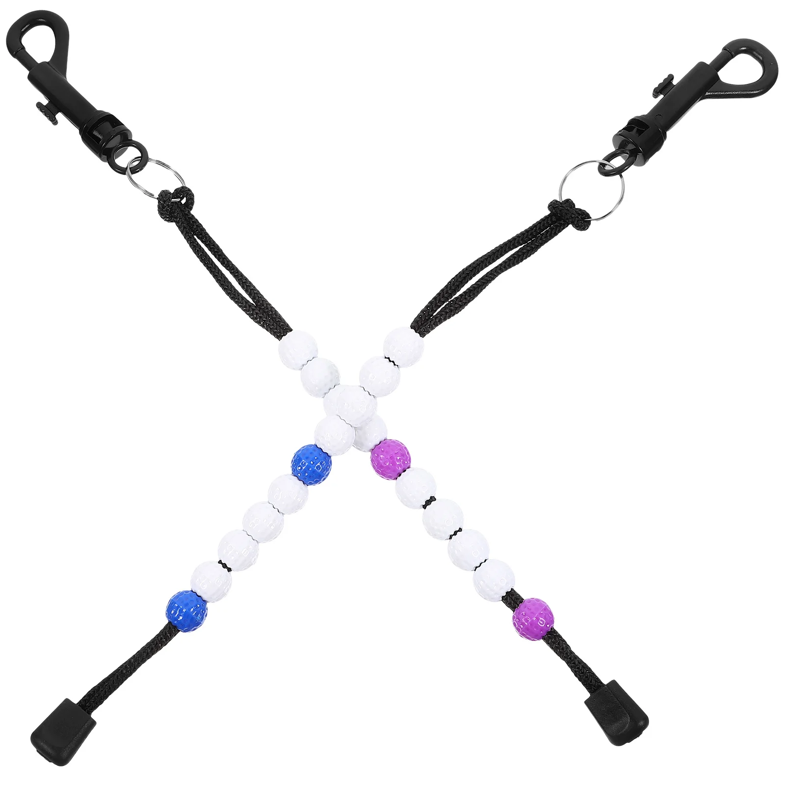 

2 Pcs Golf Equipment Score Counter Mini Scorer Bead Beads Nylon Accessory Putting Clip Stroke
