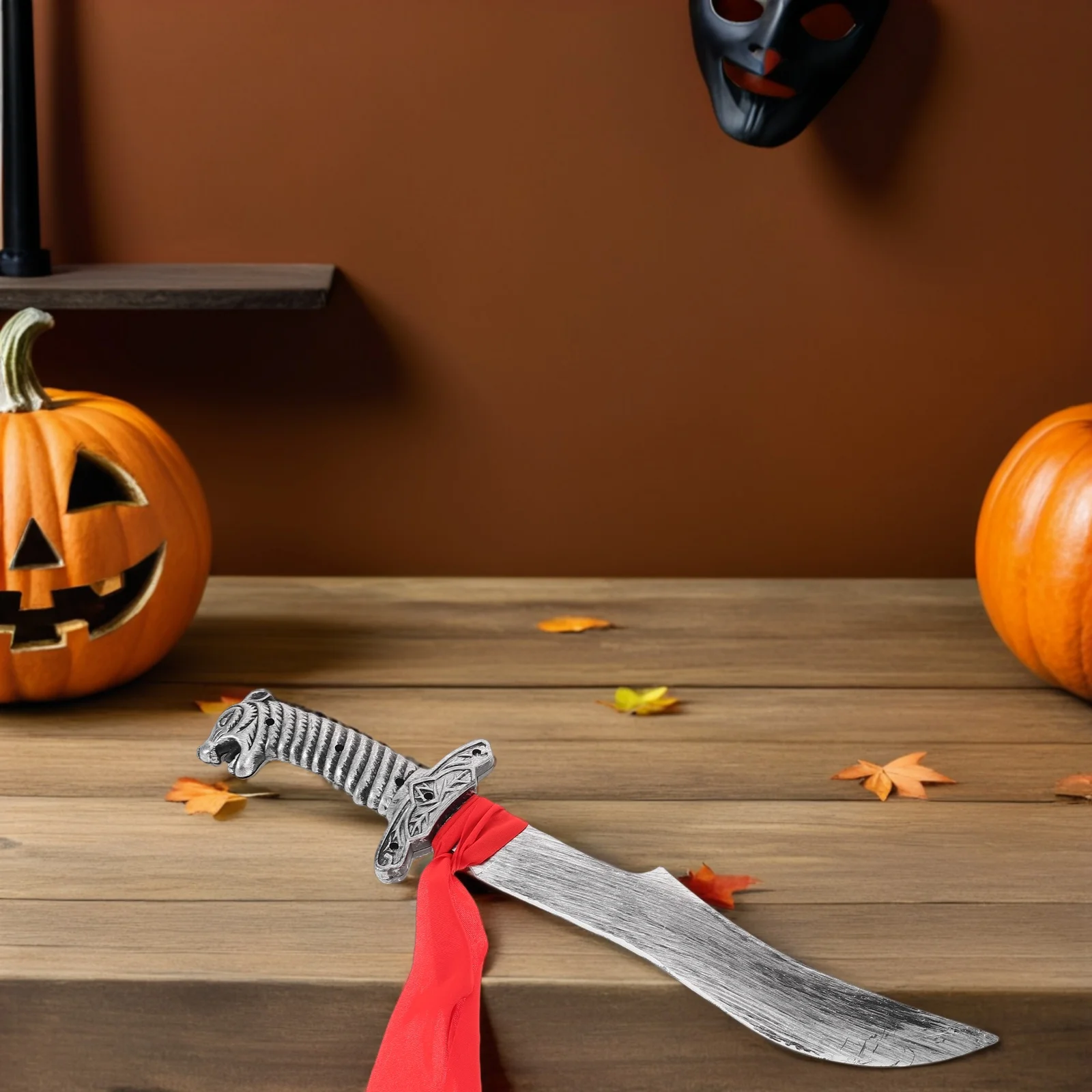 سيف حرفي عالي التفاصيل لزي القرون الوسطى التنكري لحفلة الهالوين التظاهري للعب الفارس القراصنة