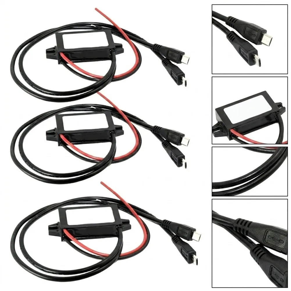 IP68 Rated 12V 24V to 5V 3A DC-DC Converter Compact 6.4x2.7x1.4cm for Automotive Electronics Marine Instruments and Sensors