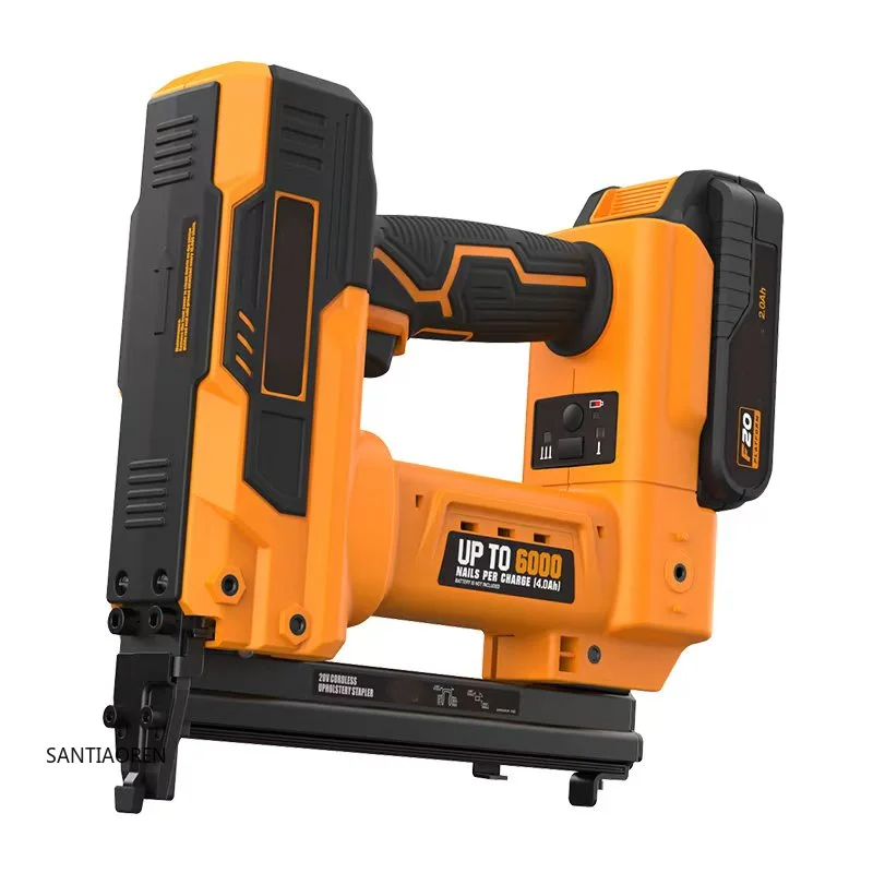 

2025Cordless Lithium-Ion Nail Gun, 20° Plastic Collated Framing Tool with Case