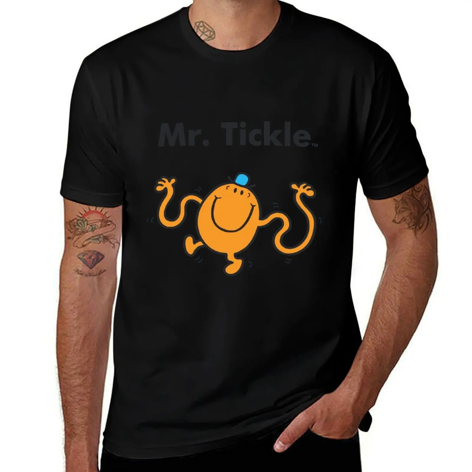 Футболка с уникальным принтом Mr. Tickle Cool, повседневная модная уличная футболка