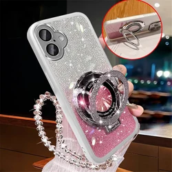 Crystal Bracelet Glitter Phone Holder Case For Samsung Galaxy A51 A71 A11 A31 A10S A20S A21S A10 A20 A30 A50 Silicon Stand Cover