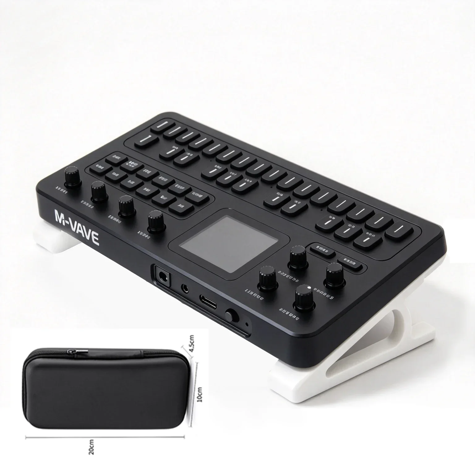 M-VAVE FM-1 FM Synthesizer Handheld Portable Sound Source 128 Presets Built-in Speaker Rechargeable Battery Music Keyboard
