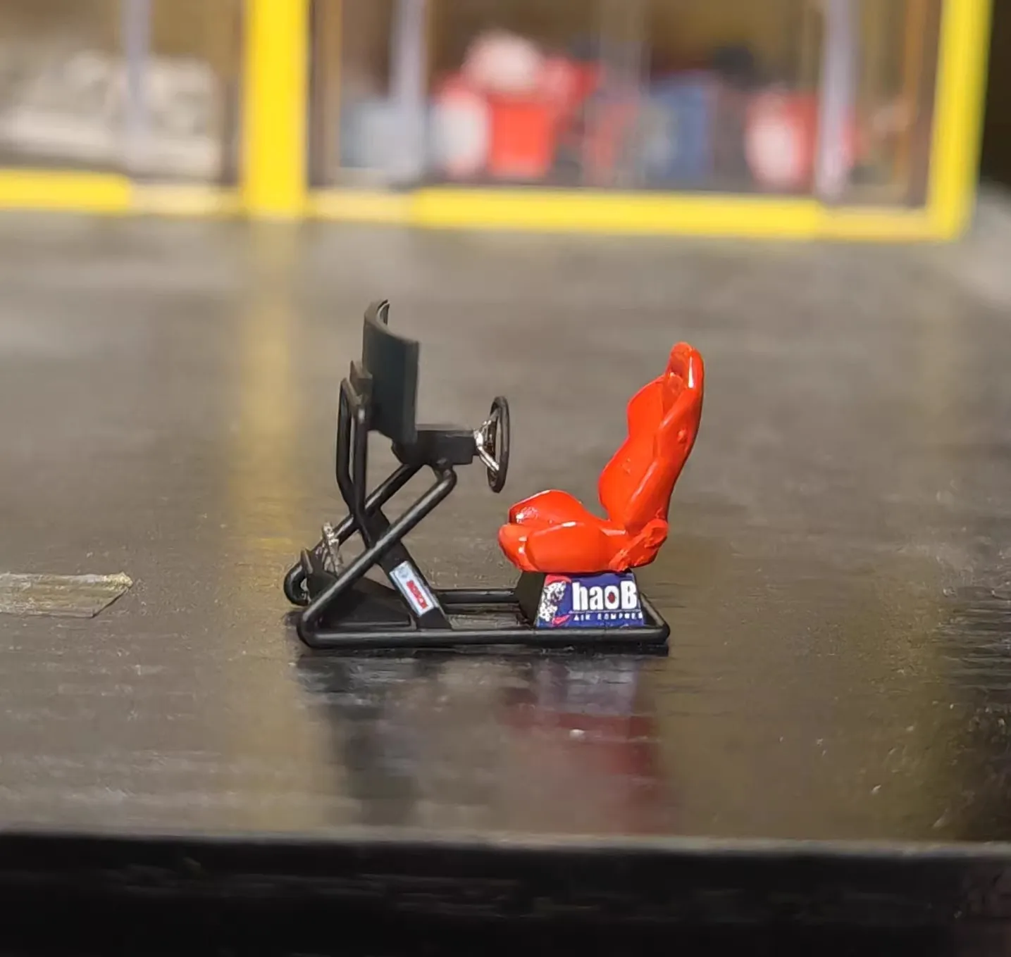 

1/64 Resin Racing Model Diorama Simulator Seat Mount Miniature Scene Accessories