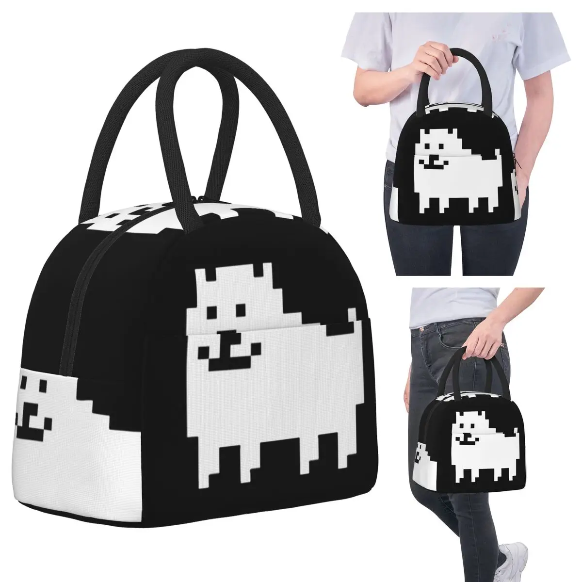 

Undertale Annoying Dog Insulated Lunch Bag for Women Office Cooler Thermal Food Box Tote Portable Lunch Boxes Container