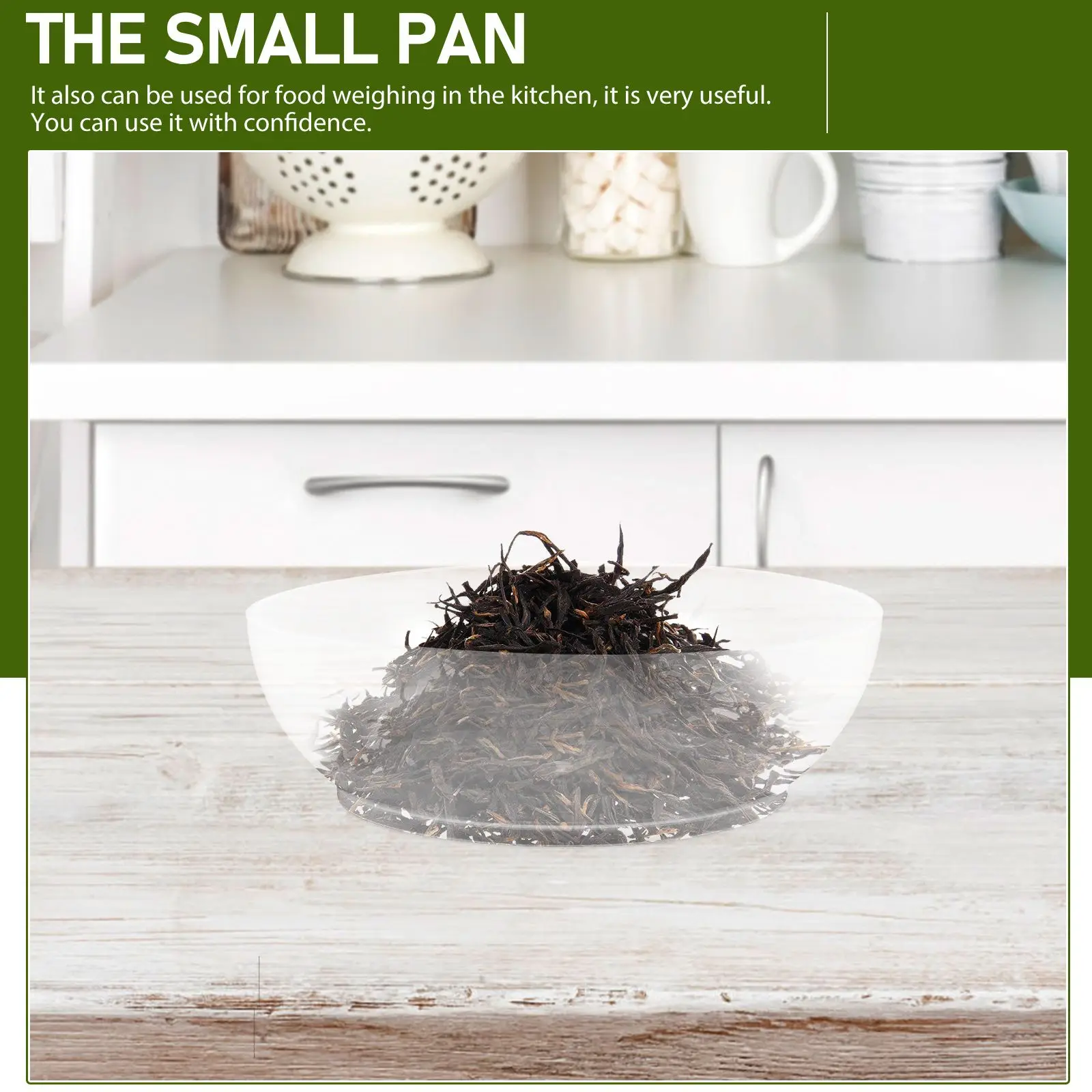 Weighing Pan Scale for Food Household Weight Tray Electronic Transparent Powder Dishes Plastic Clear Storage Kitchen Rack