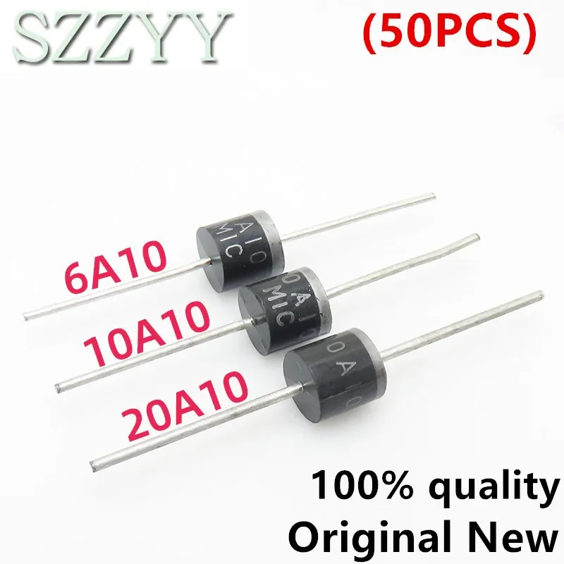 50pcs 6A10 6A 1001V 10A10 10A 1000V 20A10 20A 1000V rectifier diode