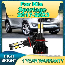 Car LED Headlight HB3 6000K 180W 4Side Chip Auto Lamp Turbo Light with Fan For Kia Sportage 2017 2018 2019 2020 2021 2022 2023