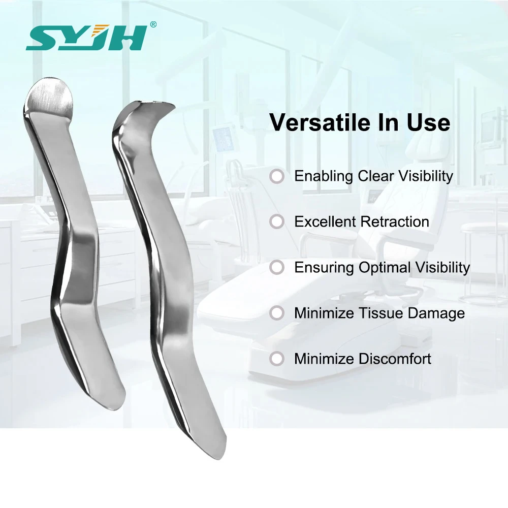 

1PCS S Shape Dental Minnesota Lip Oral Retractor Cheek Retractor Implant Mouth Opener Instrument Steel Dentist Lip Hook Clamp