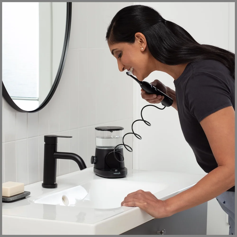 فرشاة الأسنان الكهربائية جهاز تنظيف الأسنان بالماء كومبو سونيك فيوجن 2.0 3 طرق عالية منخفضة السرعة إزالة البلاك حقيبة سفر البطارية المتقدمة