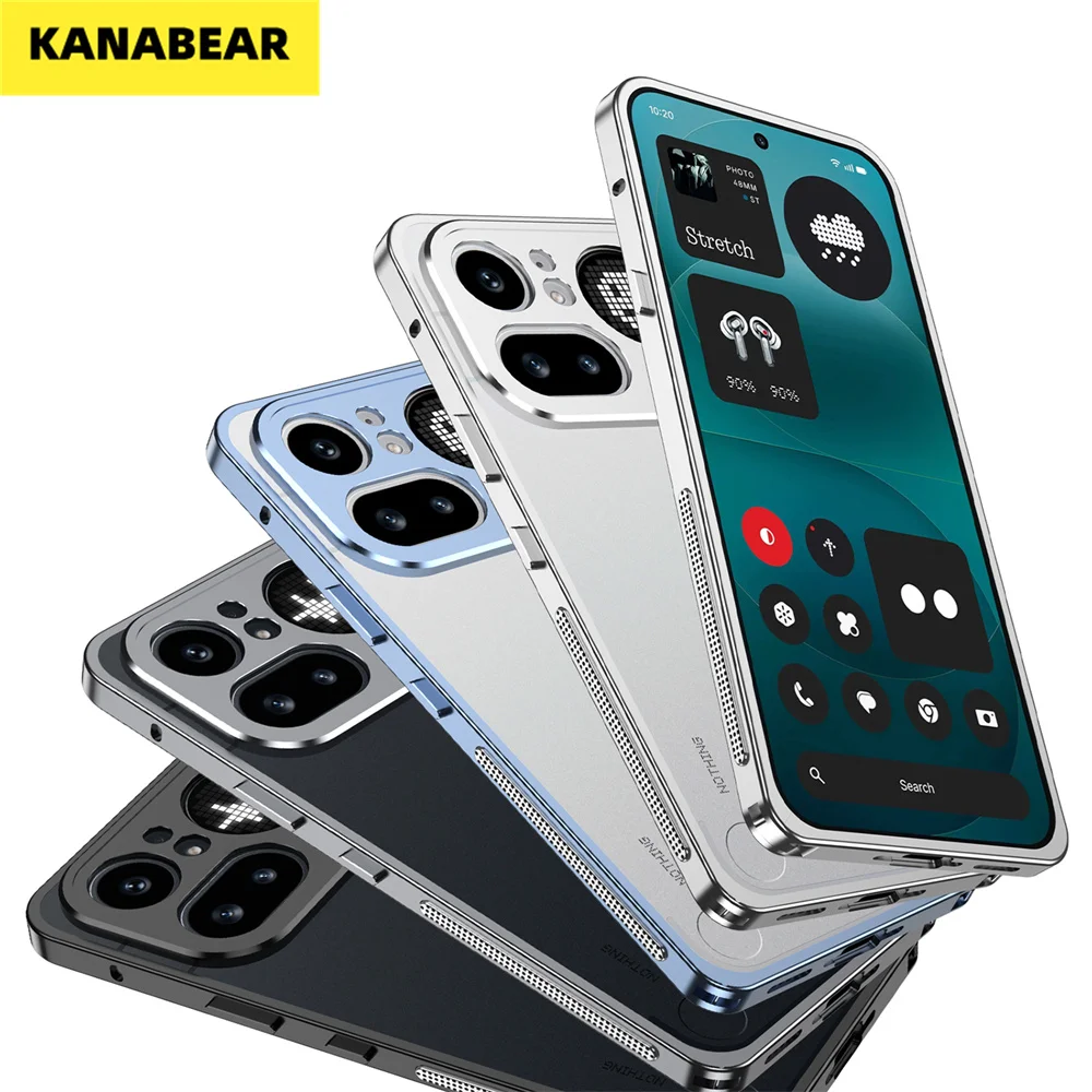 

For Nothing Phone 4a Ultra Thin Frame Case, Bare Feel, Seahorse Buckle Design, Lens Ring Full Protection Cover