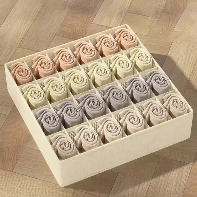 Underwear Bra Socks Scarf Drawer Organizer - Wardrobe Clothing Storage Box for Closet - Elegant Home Fashion Living