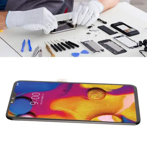 6.4in  Digitizer 6.4in LED LCD Display  Digitizer Assembly Scratch  Sensitive for LG V50 ThinQ 5G
