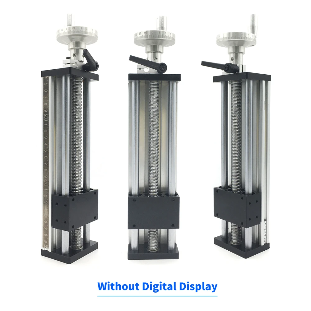 Imagem -02 - Módulo Linear da Fase do Trilho da Indicação Digital da Tabela Deslizante Manual do Cnc 50-curso de 500 mm Sfu1605 Sfu1610 c7 Ballscrew com Volante