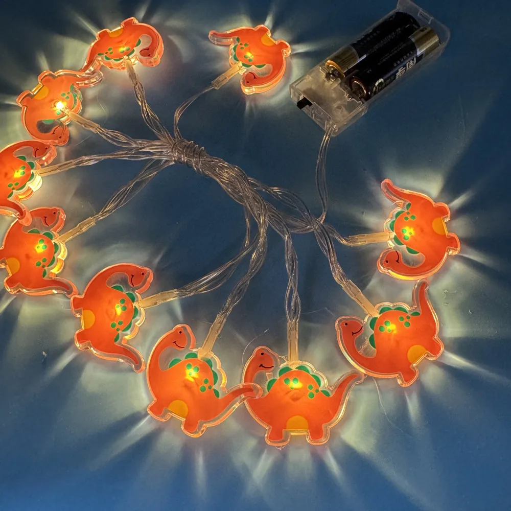 LED Dinosaurier Licht String Tier Geformt Cartoon Dekorative Licht Für Zimmer Indoor Party Dekoration String Lichter N06 – Detail 13