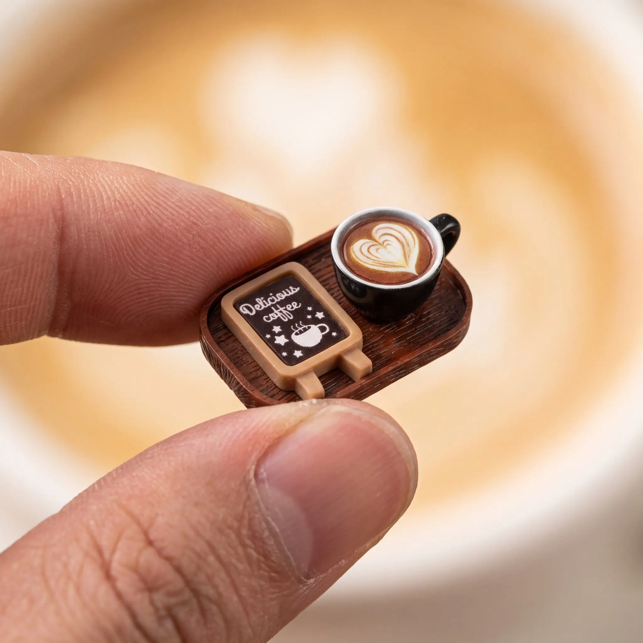1 Set Realistic Resin Mini Coffee Cup Model, Dollhouse Miniature Ornaments, Simulation Cups for Doll House Kitchen Accessories