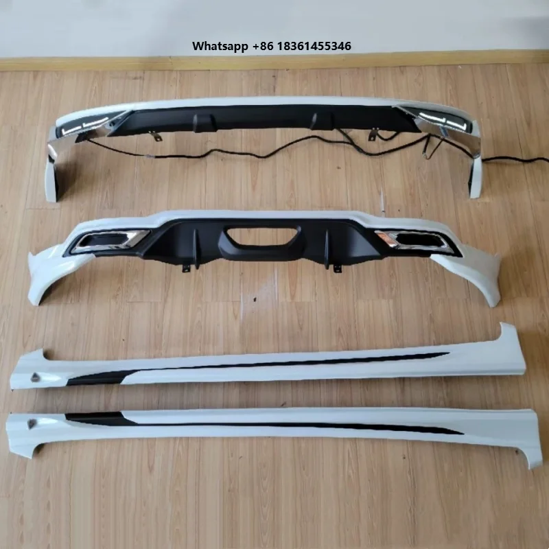 Front Lip Rear Lip Side Skirts For 2021-2023 Modified Unpainted Body Kit Car Accessories