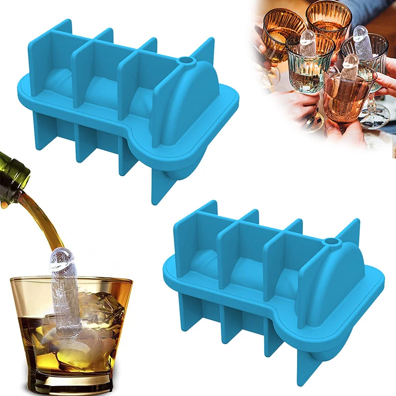 Creative Second Silicone Ice Tray Ice Maker Bar Spoof Funny Diy Household Ice Making Mold