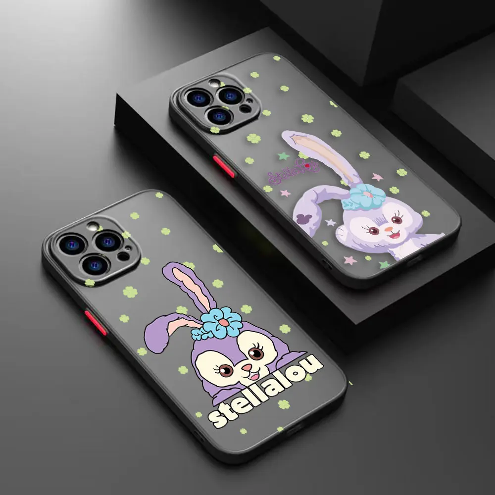 Cartoon Cute StellaLou Matte Phone Case for iPhone Apple 14 13 11 12 MINI Pro XS Max XR X 7 8 SE 2022 2020 6 6S Plus Case Funda 