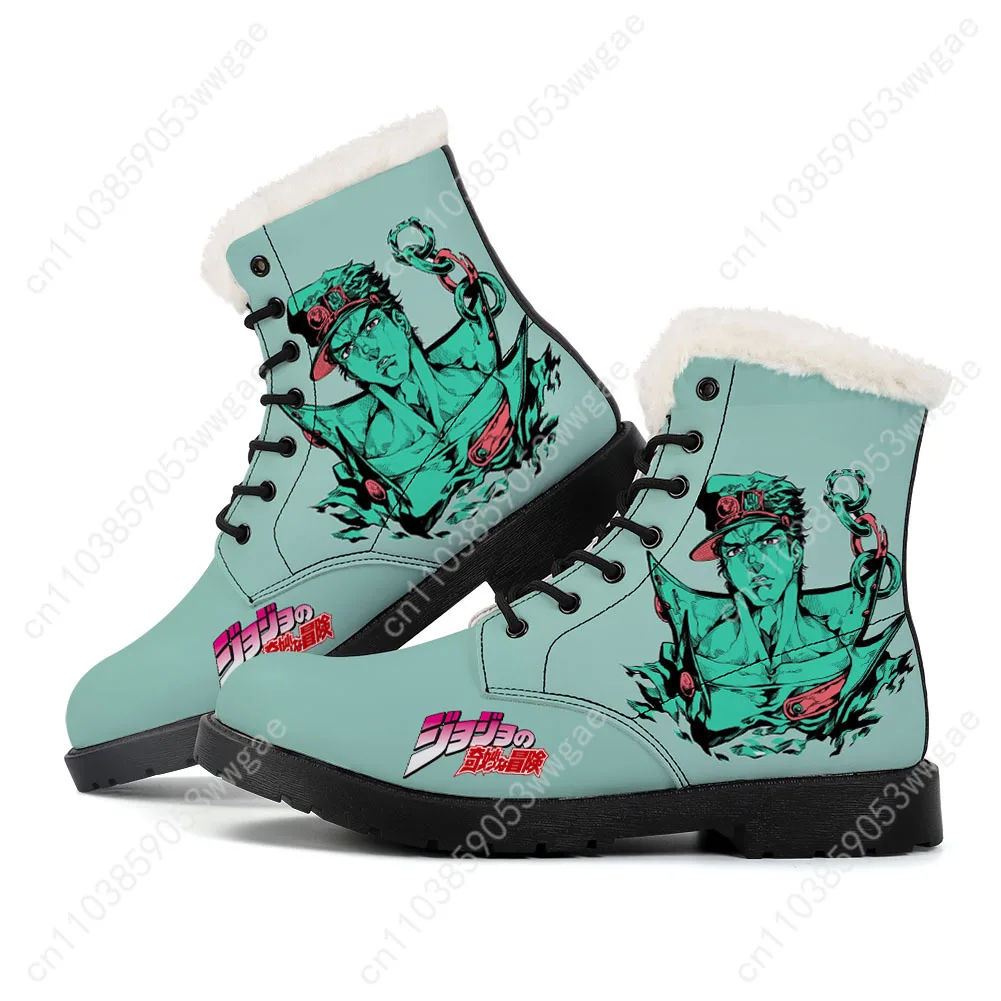 Jojo Plush Boots Mens Womens Teenagers Casual Shoes Outdoor Keep Warm Leather Boot Couple Fashion High Quality Tailor-made Shoes
