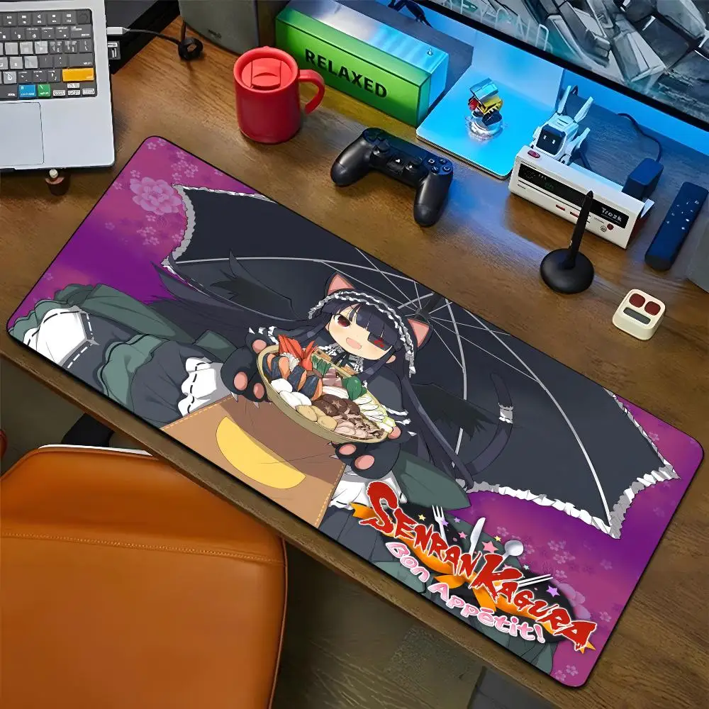 Senran Kagura Peach Ball Mouse Pad Cartoon Lockedge Large Gaming Pad Computer Gamer Keyboard Mat Desk Mousepad PC Desk Pad