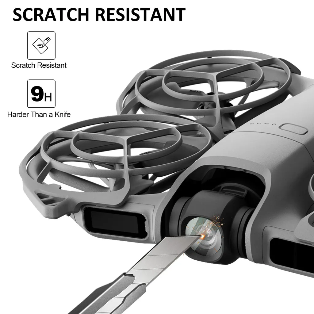 HD Clear Tempered Glass for DJI Neo 2 Drone - Anti-Scratch Lens Protective Film Fit for 1/2-inch CMOS Camera Accessory