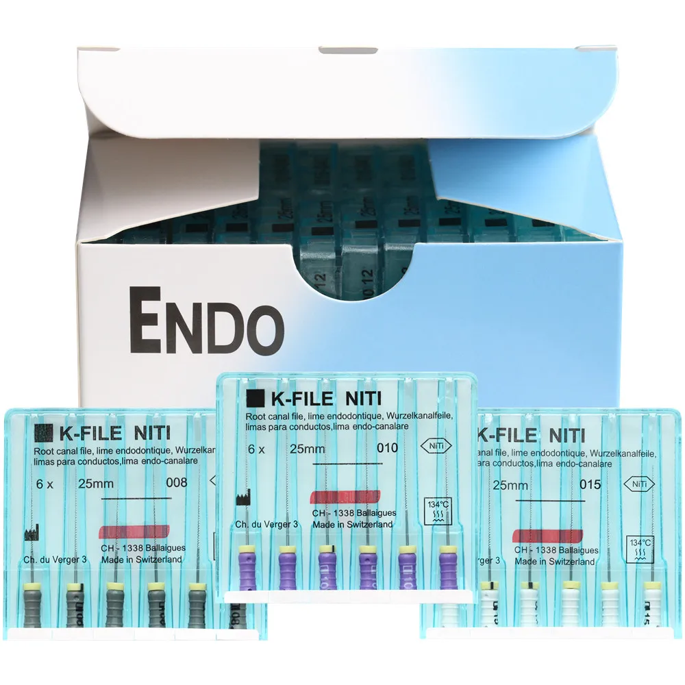 

10 упаковок 21/25/31 мм стоматологические K-FILE K-REAMER H-FILE NiTi гибкие эндодонтические файлы для корневых каналов K, эндодонтические никель-титановые стоматологические материалы