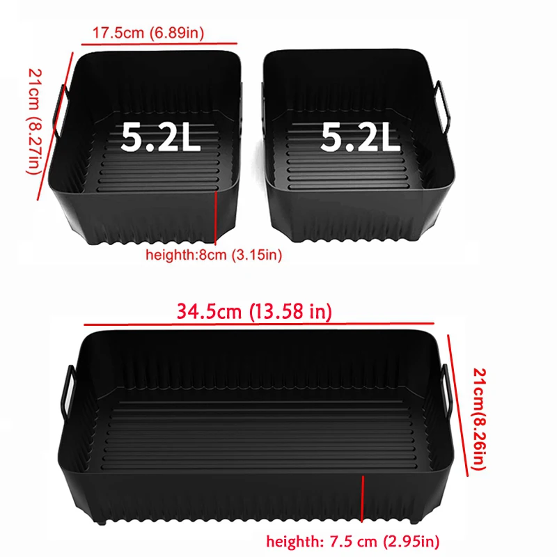 Reusable Silicone Air Fryer Liner 6