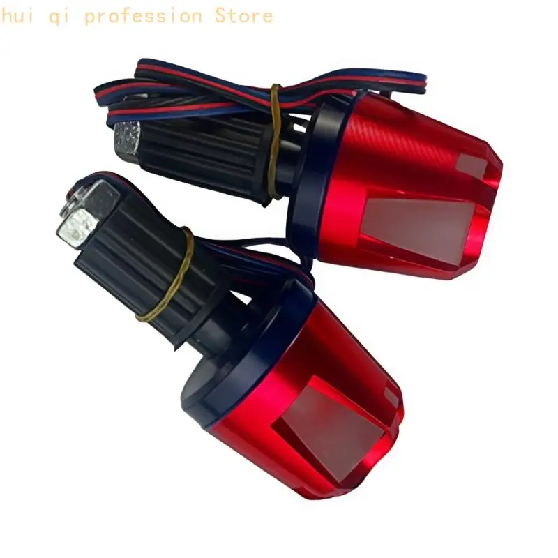 Motorrad-Griff-Endkappe, Lenker-Endstopfen mit LED-Licht, stoßdämpfende Gummischicht für sanfte und ruhige Fahrten – Detail 5