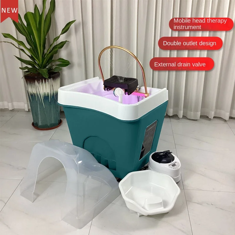 Mobile Water Circulation Shampoo Basin Facial Bed Massage Couch Shampoo