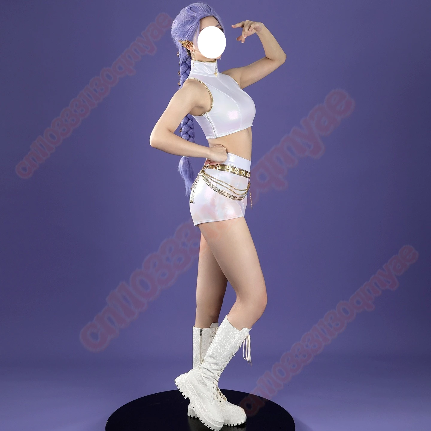 Película Kpop Demon Hunter Rumi disfraz de Cosplay Demon Hunter Cosplay Mira Zoey escenario fiesta de Halloween uniforme de juego de rol para mujer