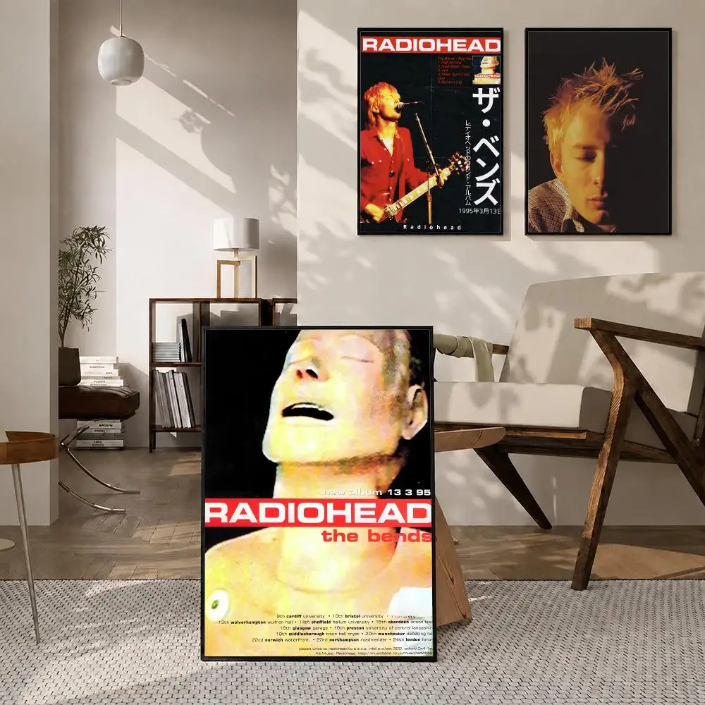 Singer Radiohead Poster High-definition  stickers, suitable for bedroom, living room, home decoration